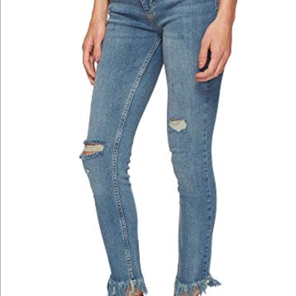 Free People Great Heights Frayed Jeans (NWT)